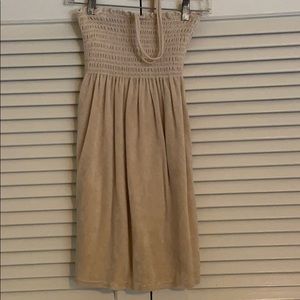 Juicy black terry cloth tie tan sz Medium